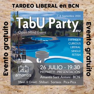 Evento TABU PRE-PARTY | Barcelona [26/07]